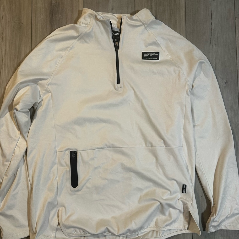 ASRV DSG-0204 Silver Plus Quarter Zip Long Sleeve